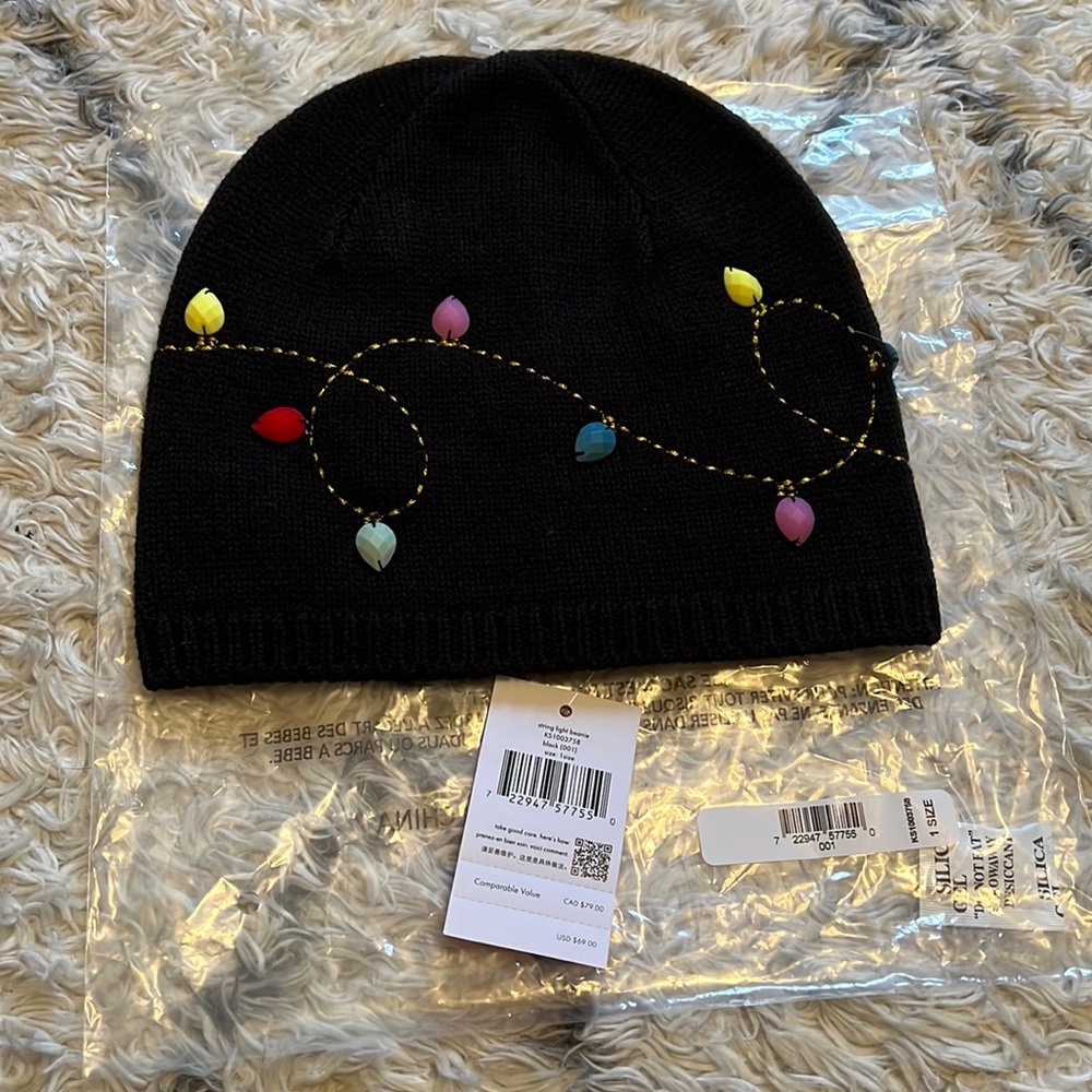 Kate Spade Christmas Lights Knitted Hat